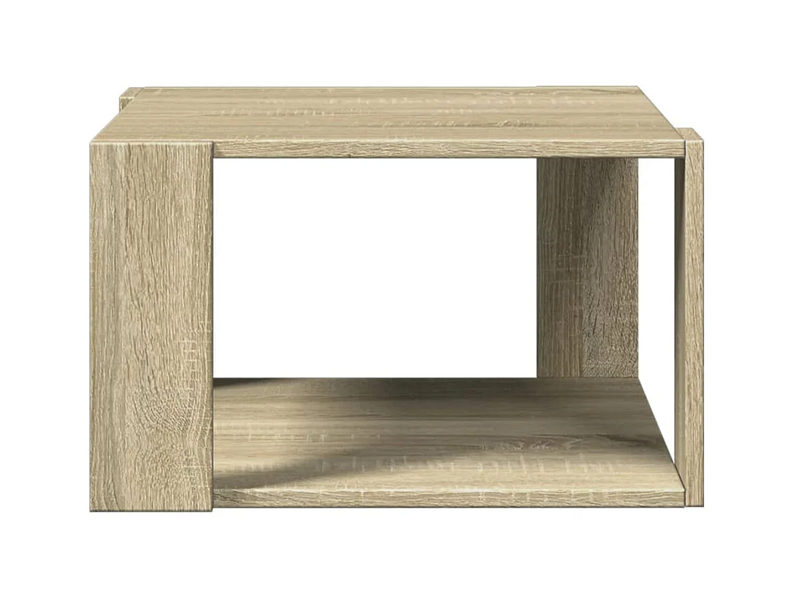 Table basse chêne sonoma 51,5x51,5x30 cm bois d'ingénierie