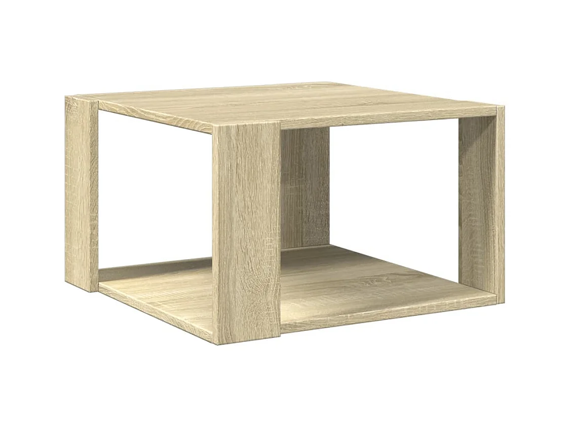 Table basse chêne sonoma 51,5x51,5x30 cm bois d'ingénierie