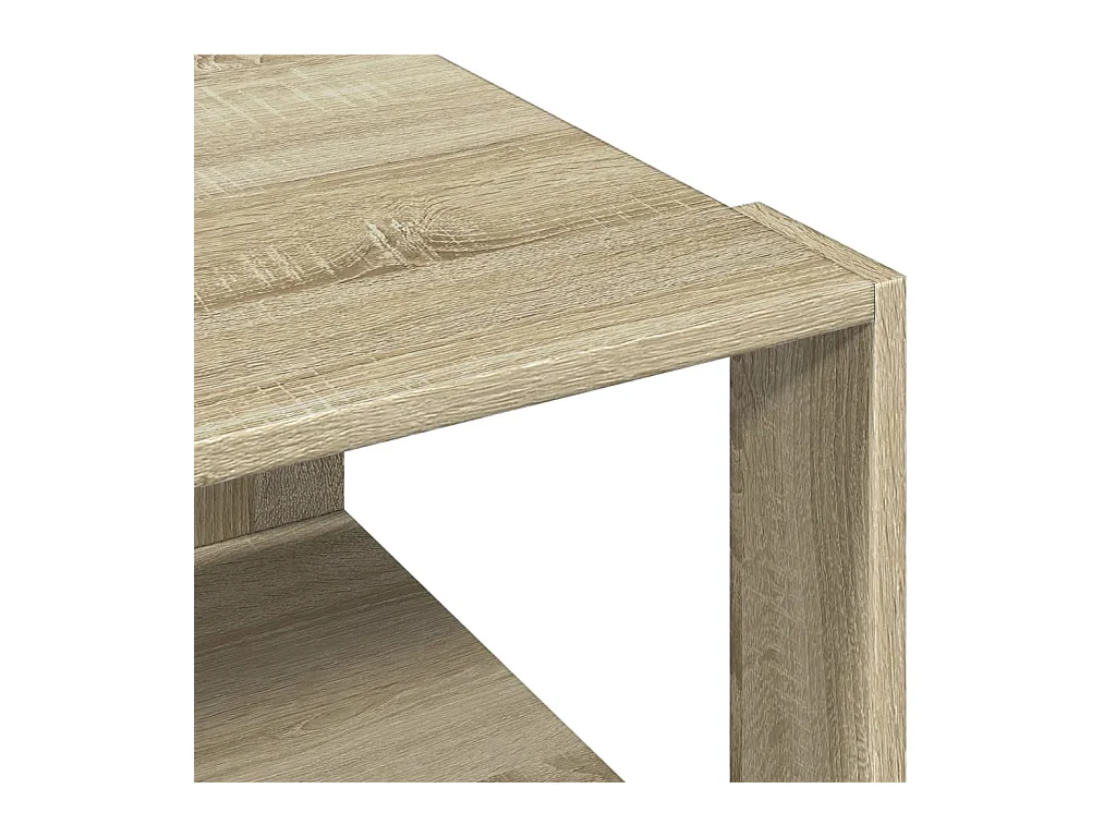 Table basse chêne sonoma 51,5x51,5x30 cm bois d'ingénierie