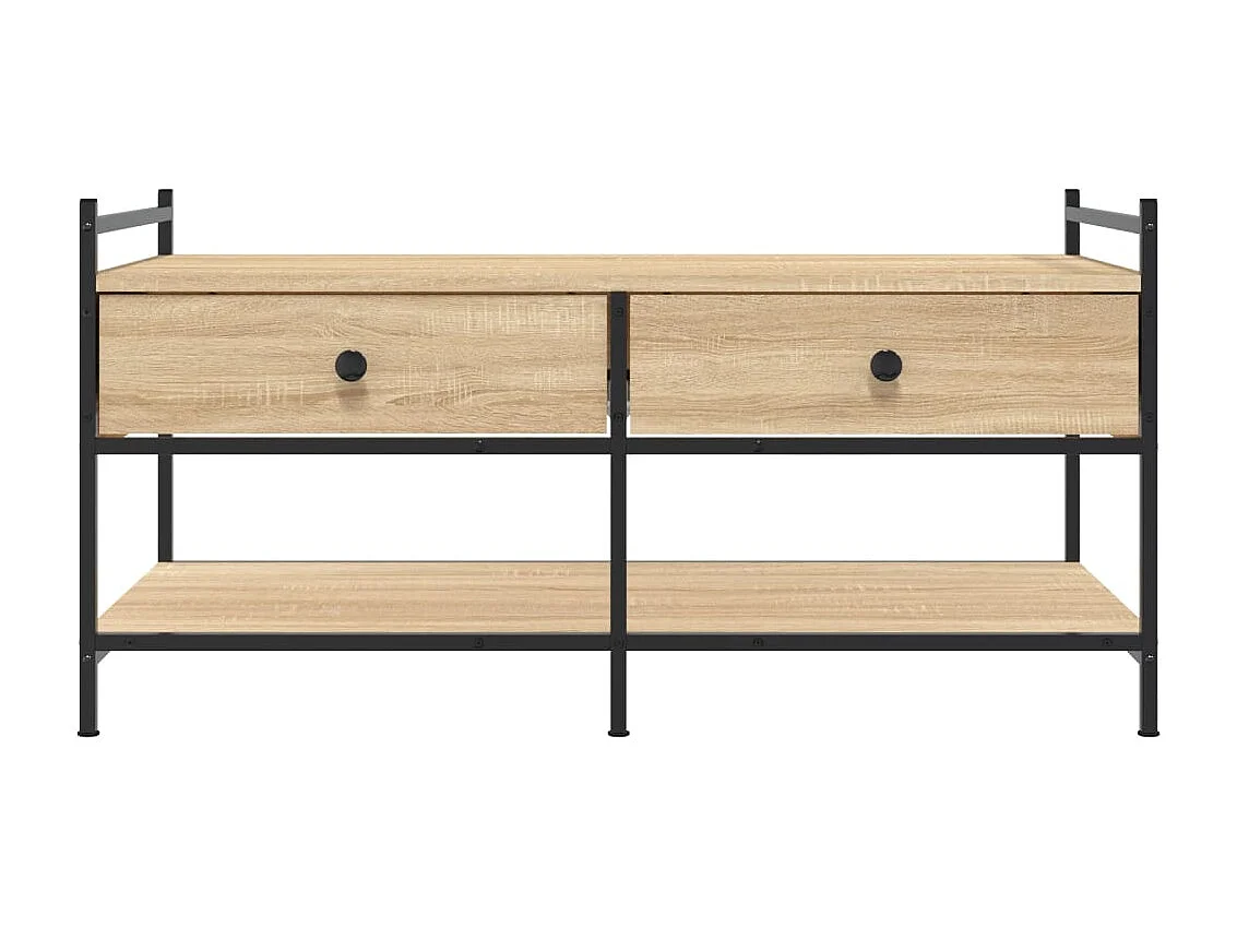 Table basse chêne sonoma 99x50x50 cm bois d'ingénierie