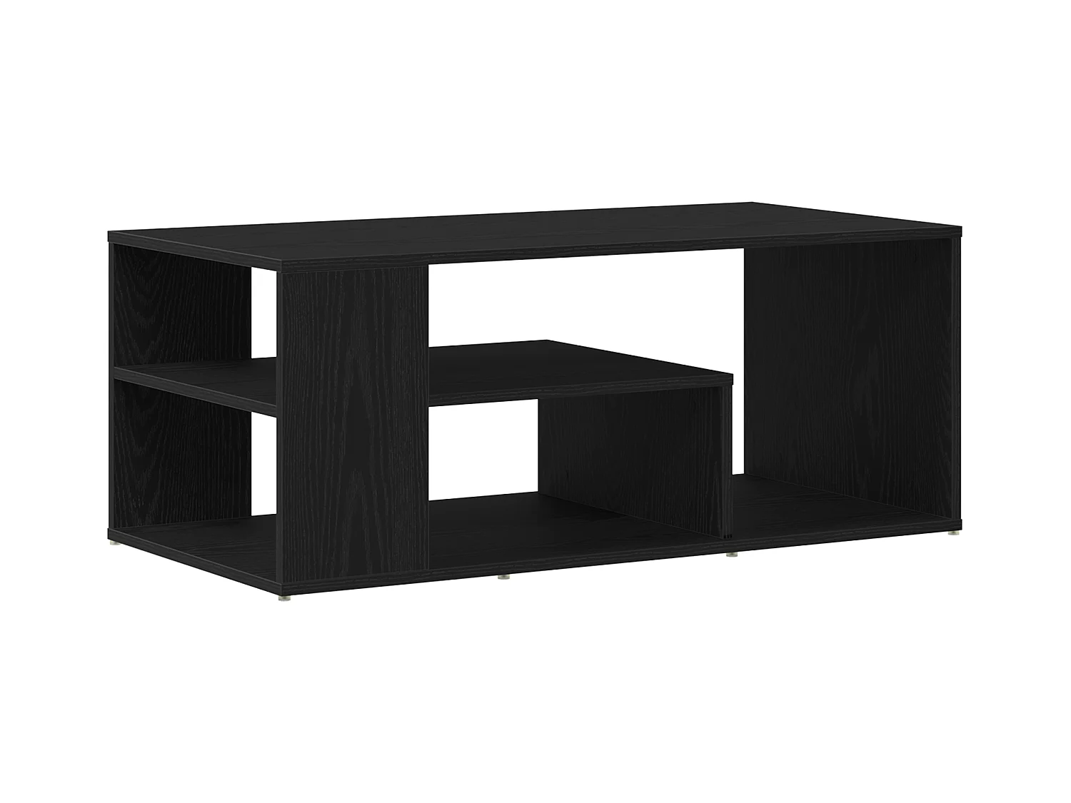 Table basse Noir Chêne 100x50x40 cm Bois d'ingénierie