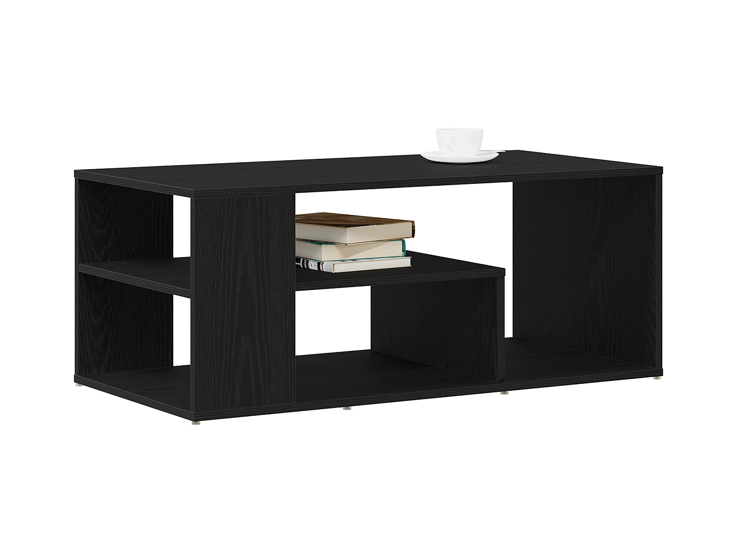 Table basse Noir Chêne 100x50x40 cm Bois d'ingénierie