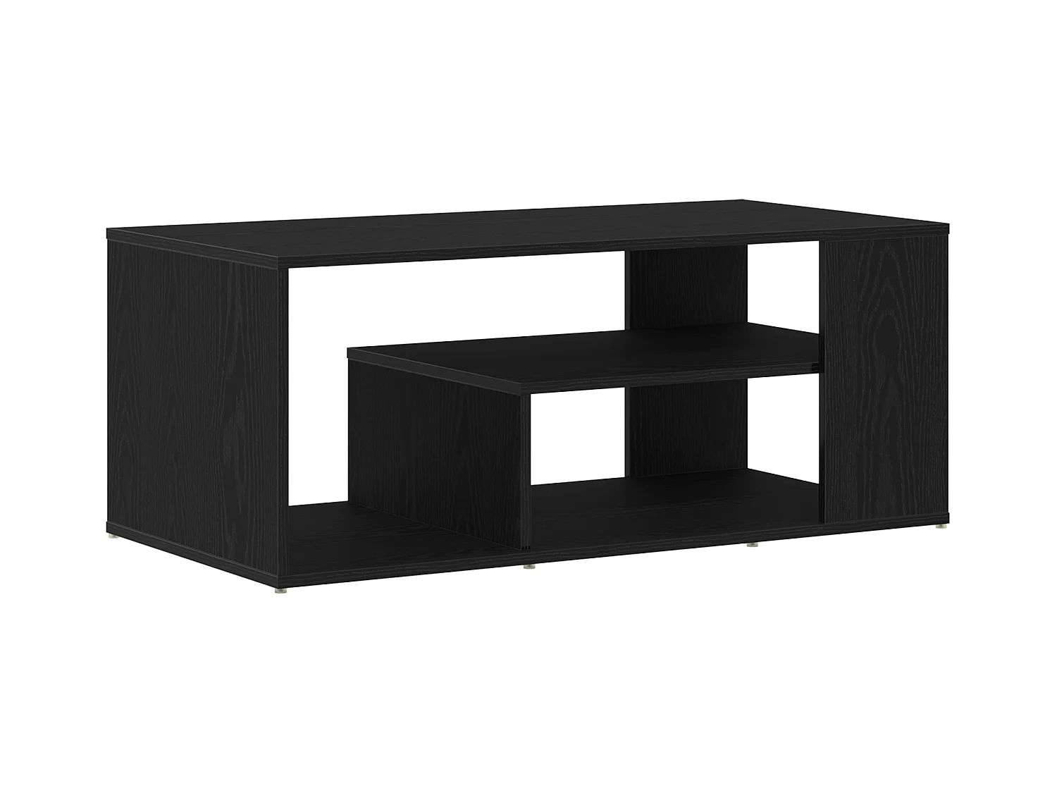 Table basse Noir Chêne 100x50x40 cm Bois d'ingénierie