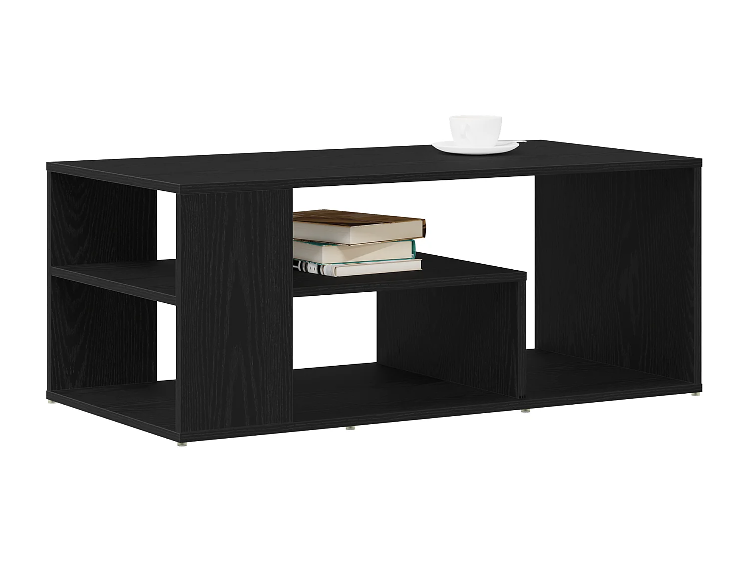 Table basse Noir Chêne 100x50x40 cm Bois d'ingénierie