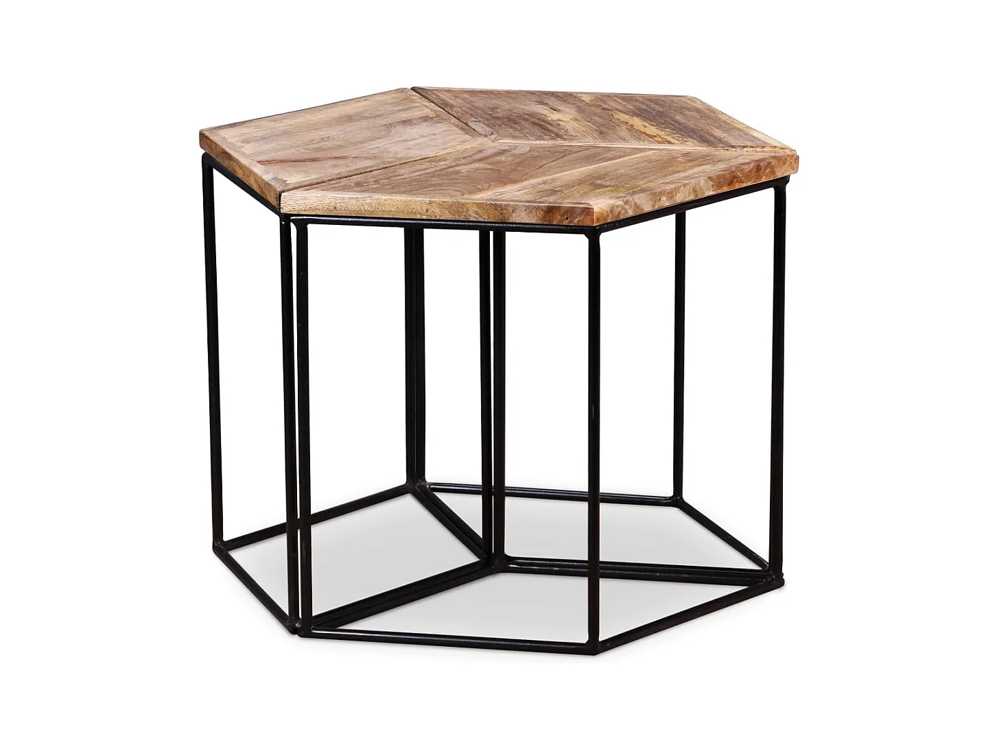 Table basse Bois de manguier massif 56x48x40 cm