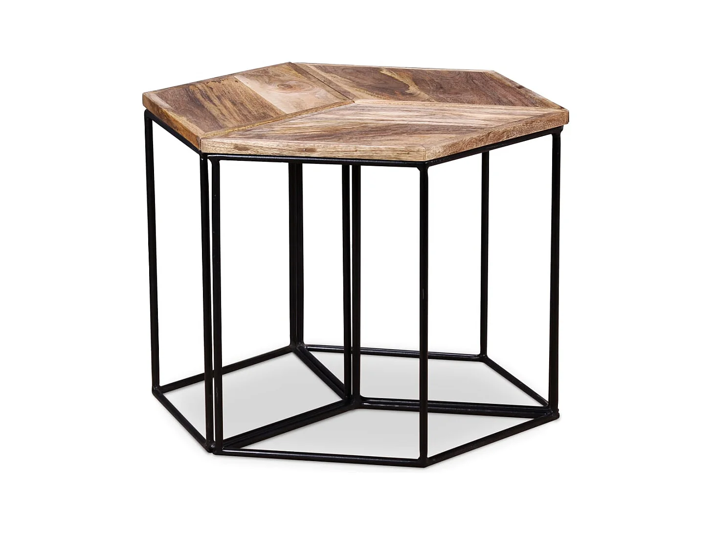 Table basse Bois de manguier massif 56x48x40 cm