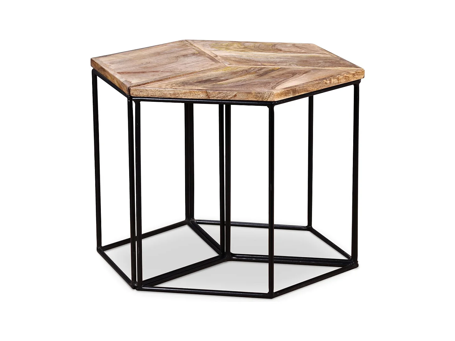 Table basse Bois de manguier massif 56x48x40 cm