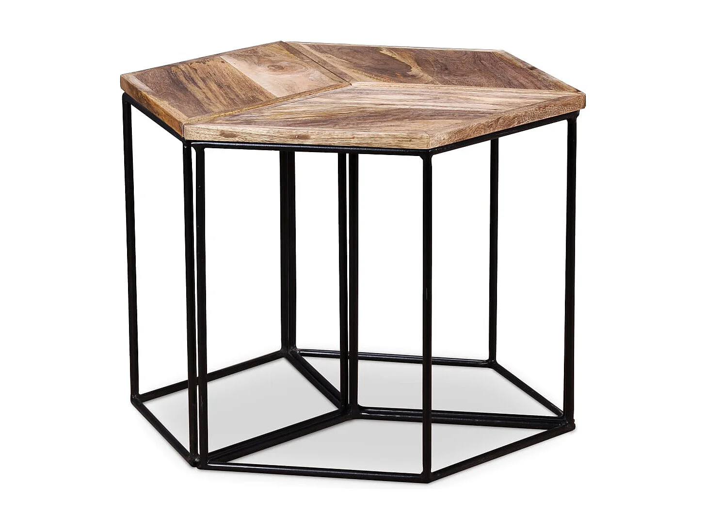 Table basse Bois de manguier massif 56x48x40 cm