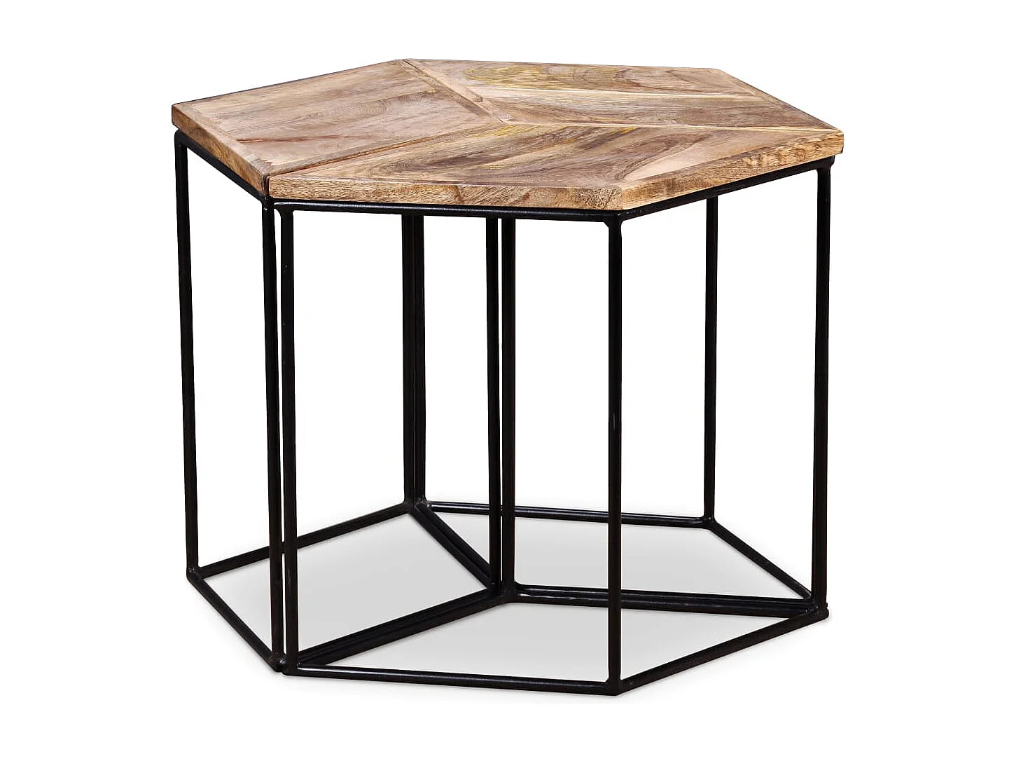 Table basse Bois de manguier massif 56x48x40 cm