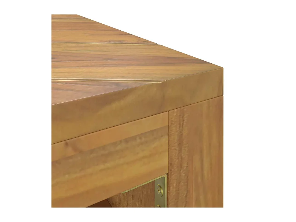 Table basse 110x60x38 cm bois de teck solide