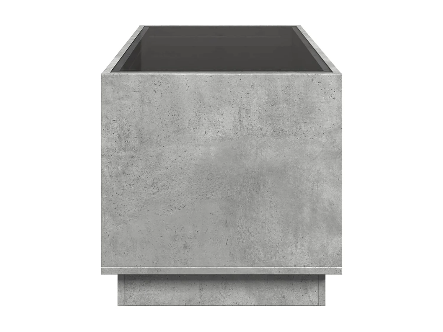 Betongrijze infinity LED salontafel 70x50x50 cm