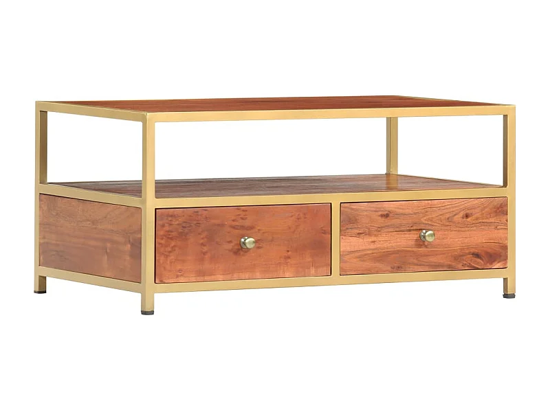 Salontafel 90 x 50 x 40 cm Massief acaciahout