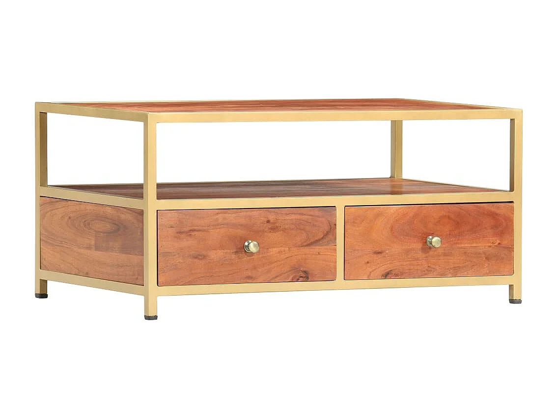 Table basse 90 x 50 x 40 cm Bois d'acacia massif