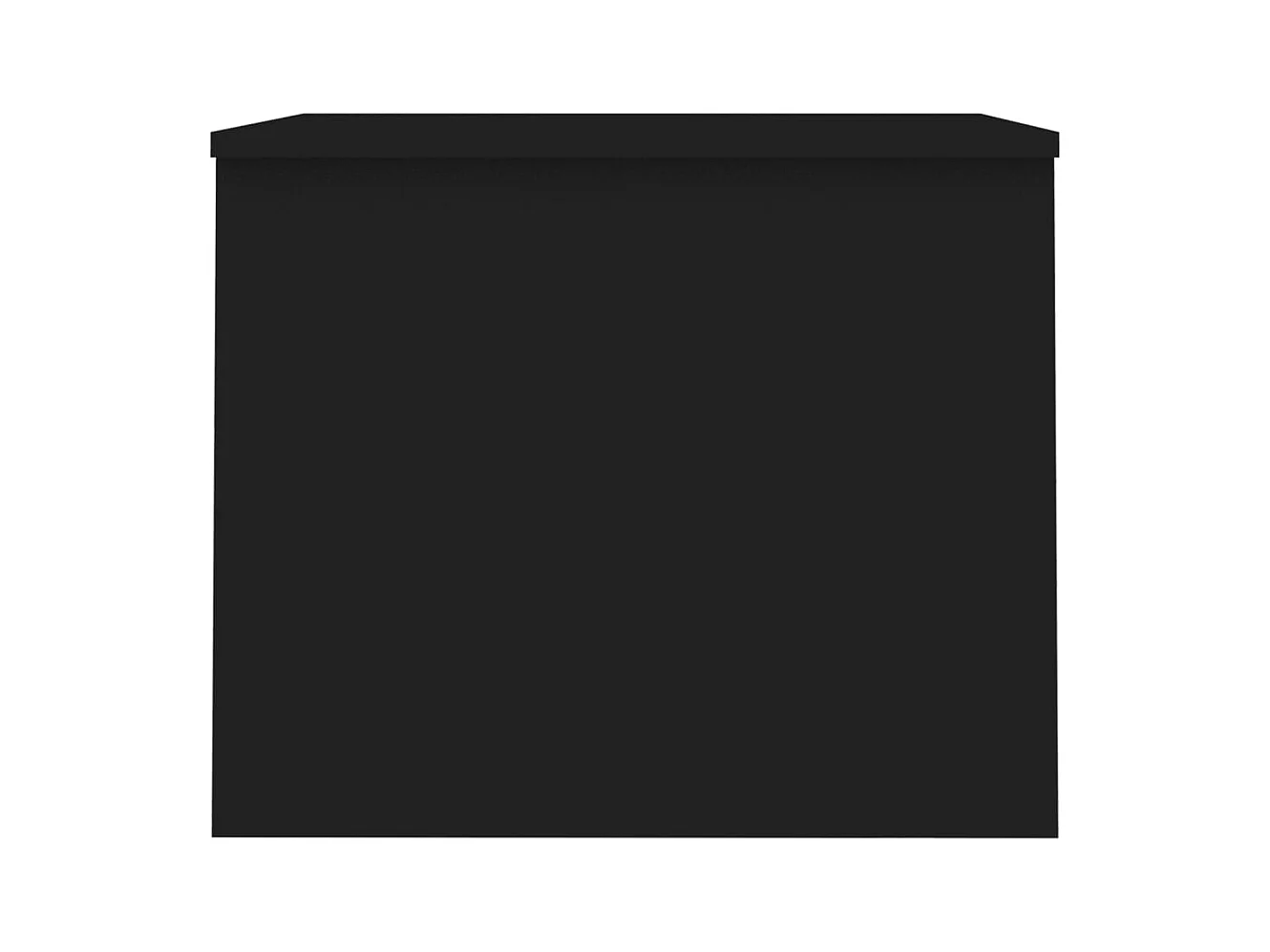 Table basse noir 80x50,5x41,5 cm bois d'ingénierie