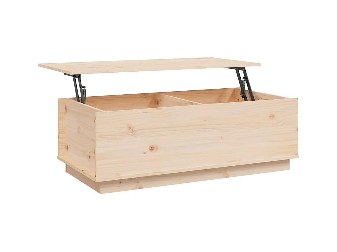 Table basse 100x50x35 cm Bois massif de pin