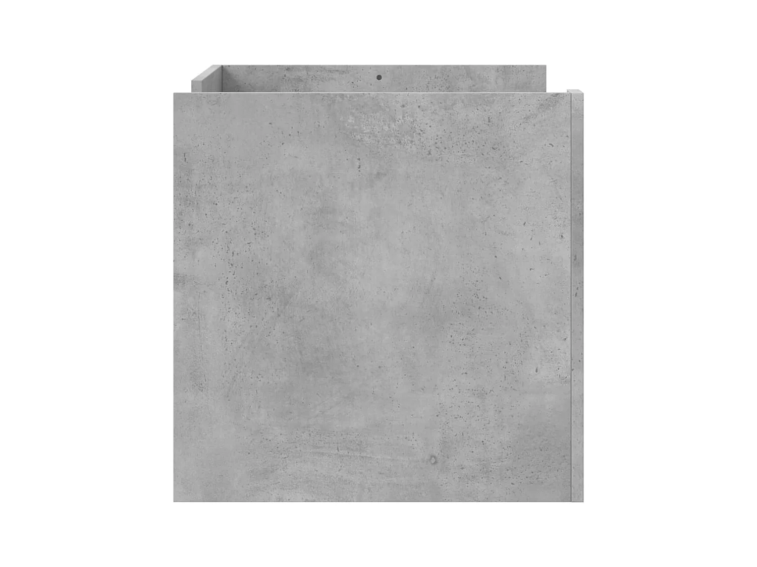 Table basse gris béton 80x50x50 cm bois d'ingénierie