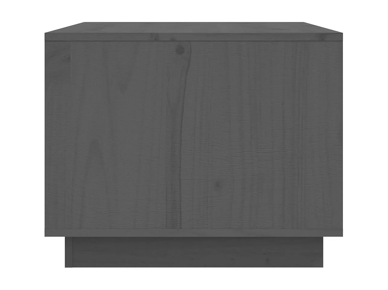 Table basse Gris 80x50x40 cm Bois massif de pin