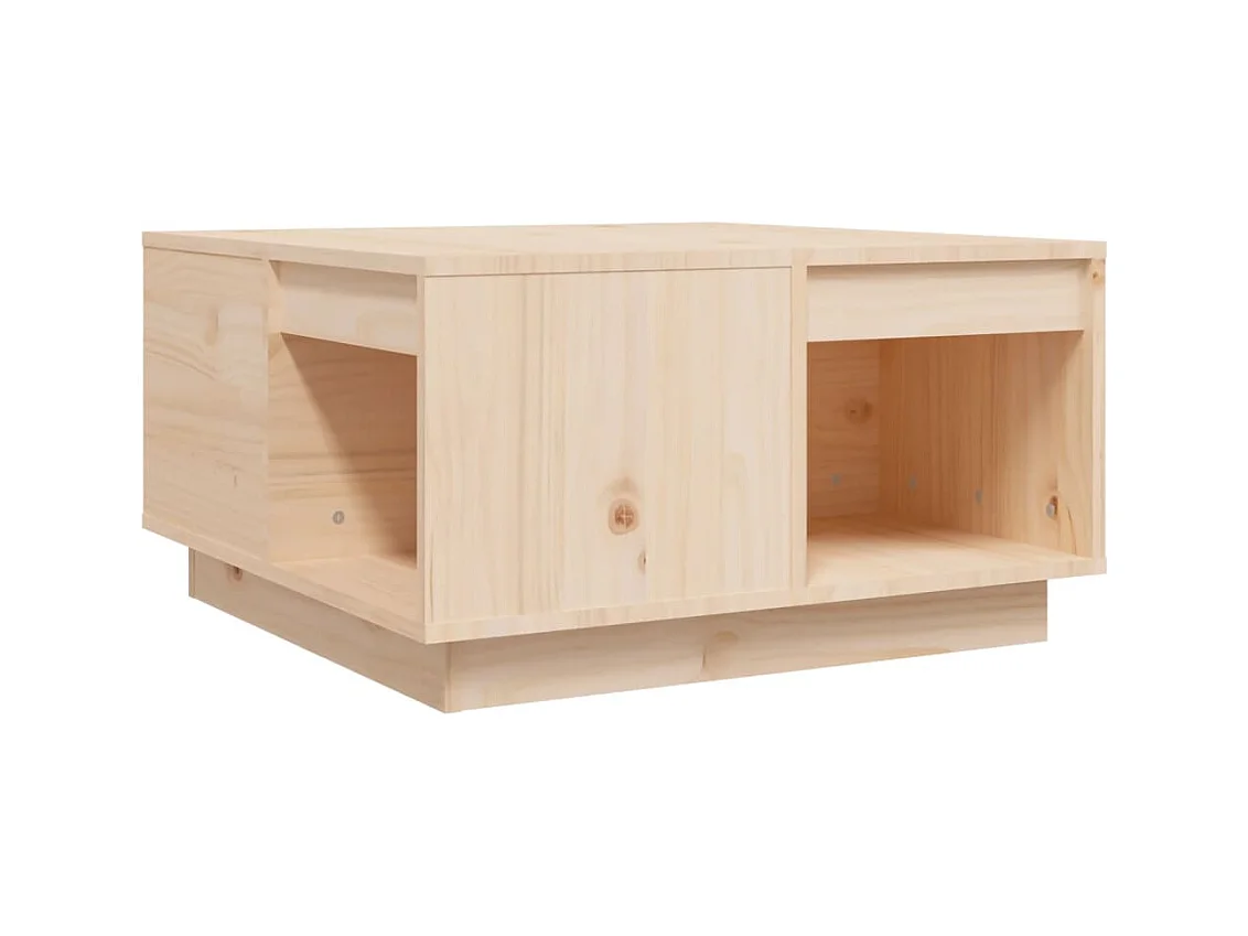 Table basse 60x61x32,5 cm Bois massif de pin