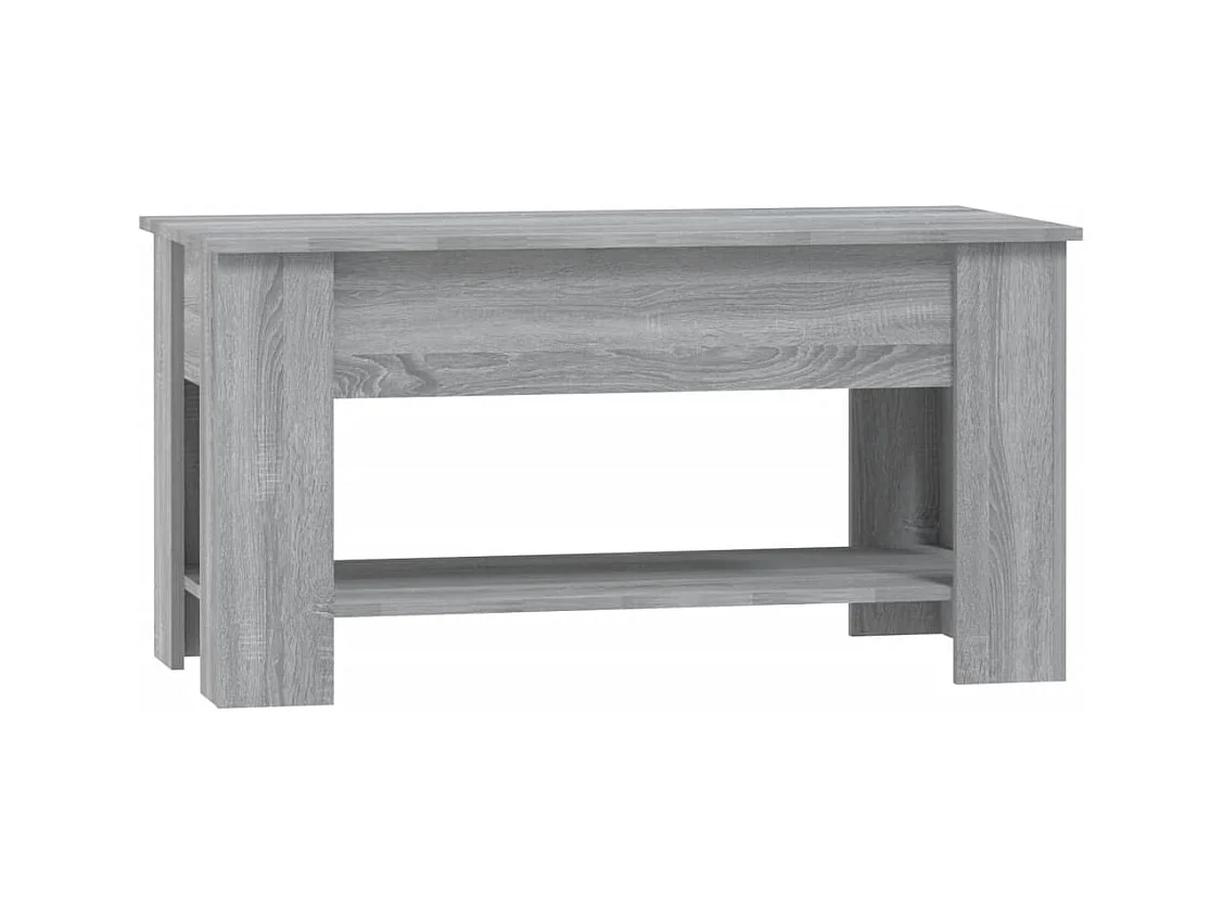 Sonoma salontafel grijs 101x49x52 cm Technisch hout