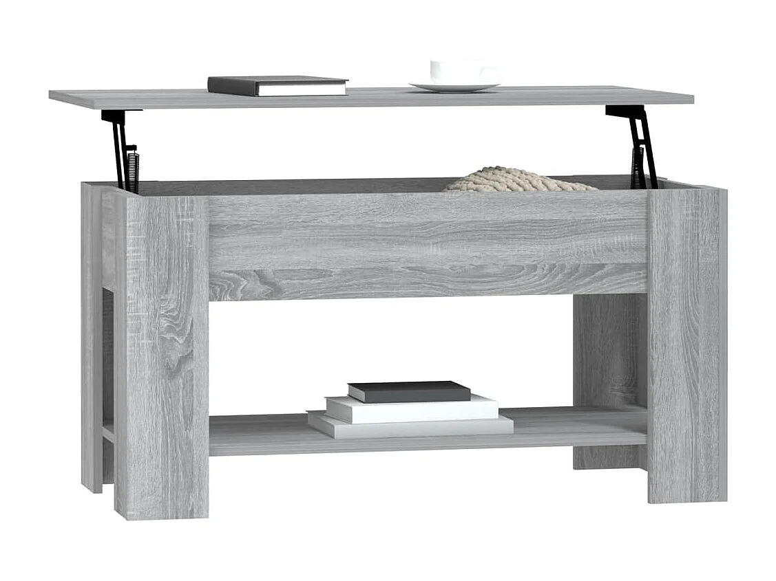 Sonoma salontafel grijs 101x49x52 cm Technisch hout