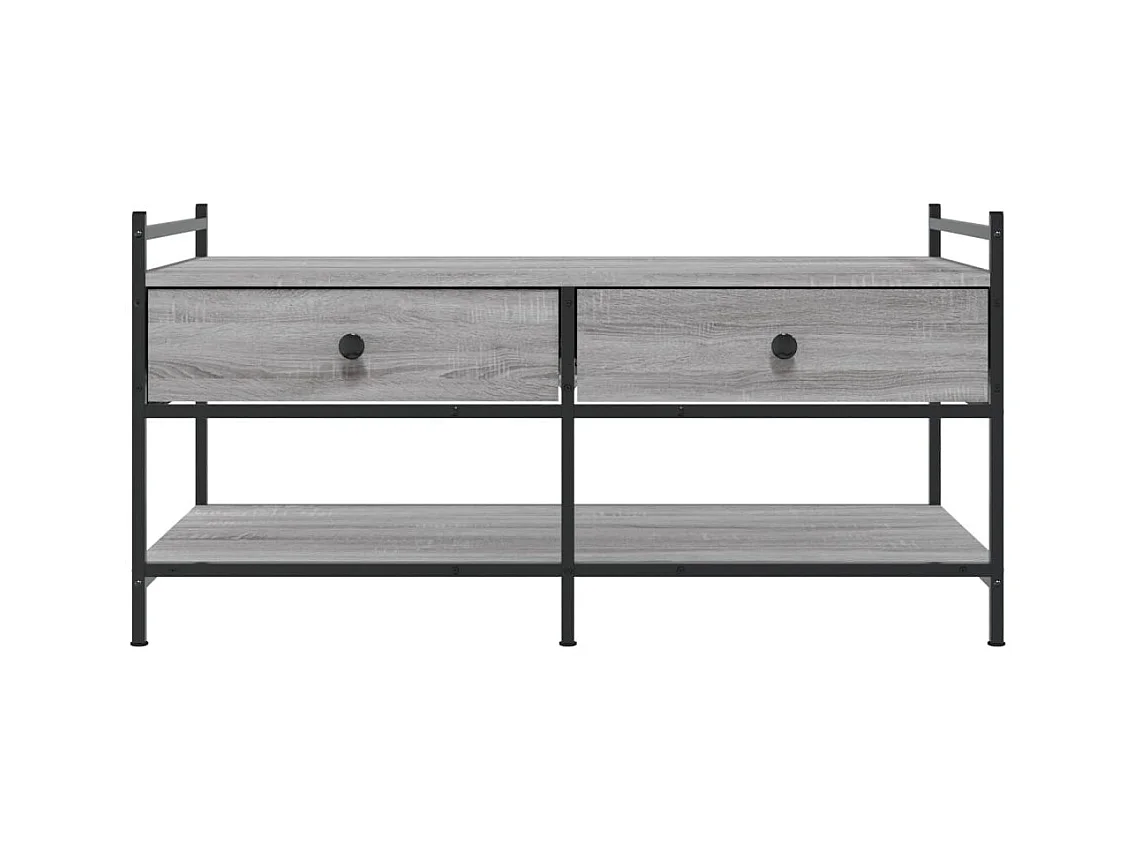 Sonoma salontafel grijs 99x50x50 cm bewerkt hout