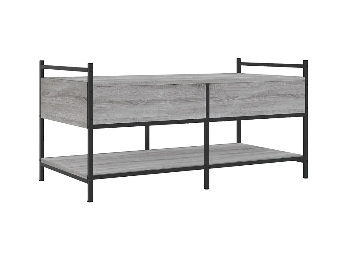 Sonoma salontafel grijs 99x50x50 cm bewerkt hout