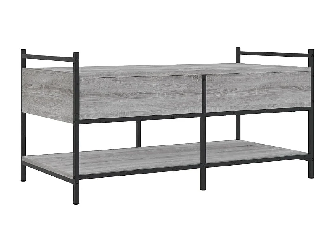 Sonoma salontafel grijs 99x50x50 cm bewerkt hout