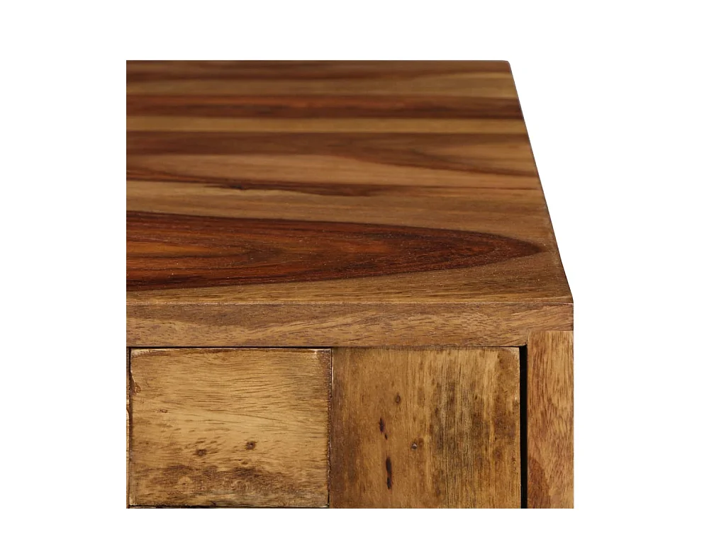 Table basse Bois massif avec finition miel 110x50x37 cm