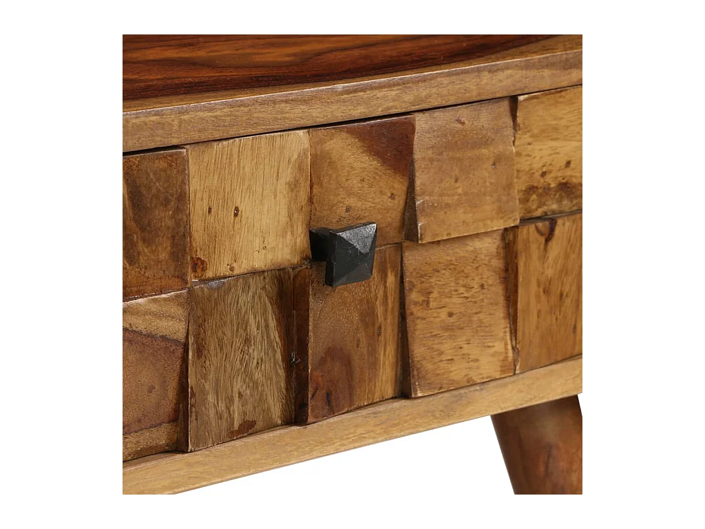 Table basse Bois massif avec finition miel 110x50x37 cm