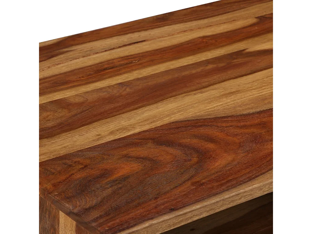 Table basse Bois massif avec finition miel 110x50x37 cm