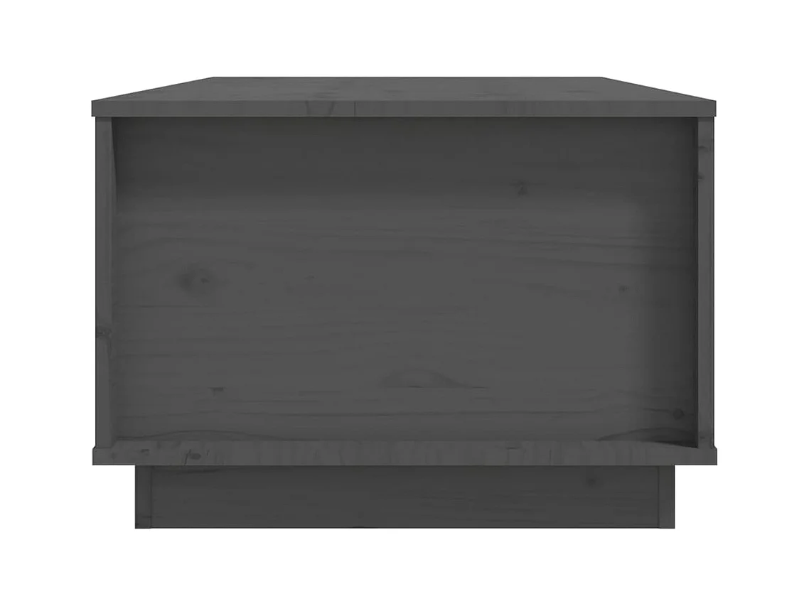 Table basse Gris 100x50x35 cm Bois massif de pin