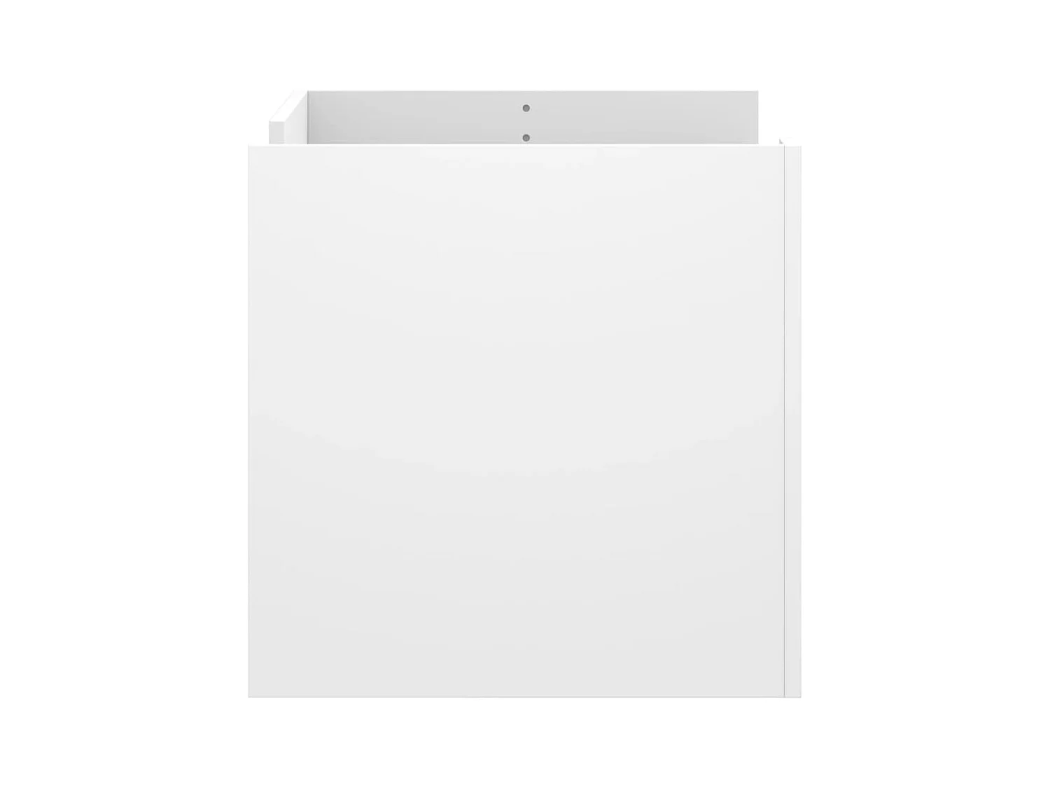 Table basse blanc 80x50x50 cm bois d'ingénierie