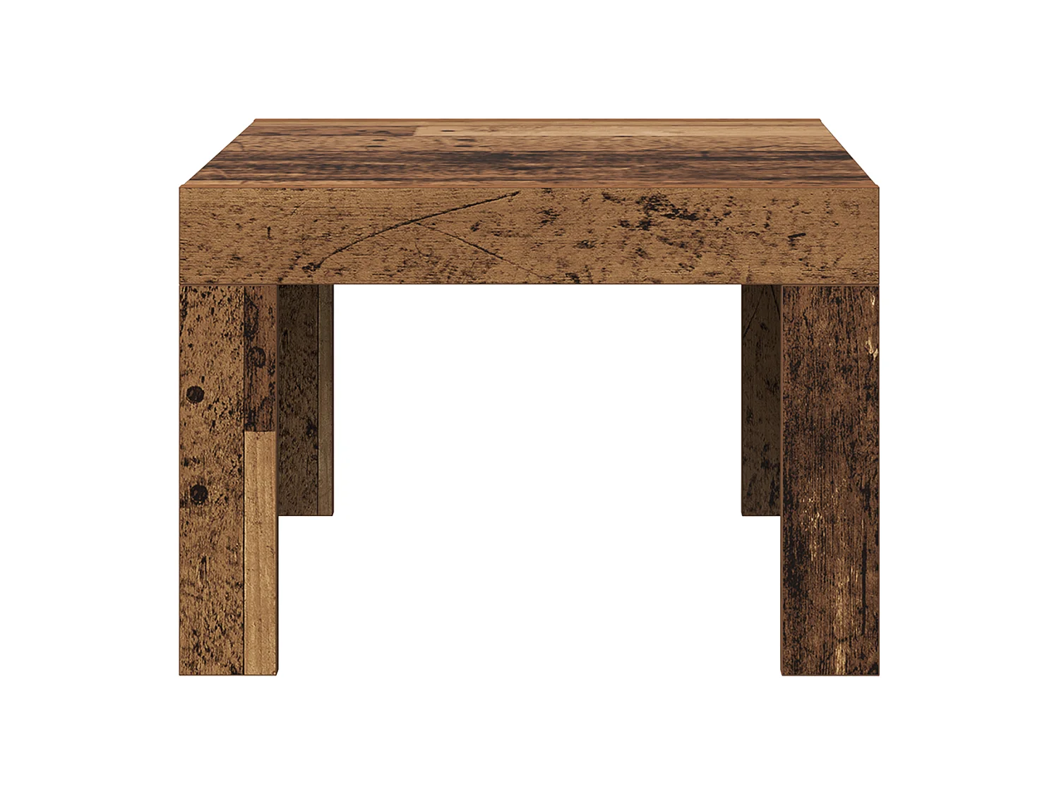 Table basse Vieux bois 50 x 50 x 35 cm Bois d'ingénierie