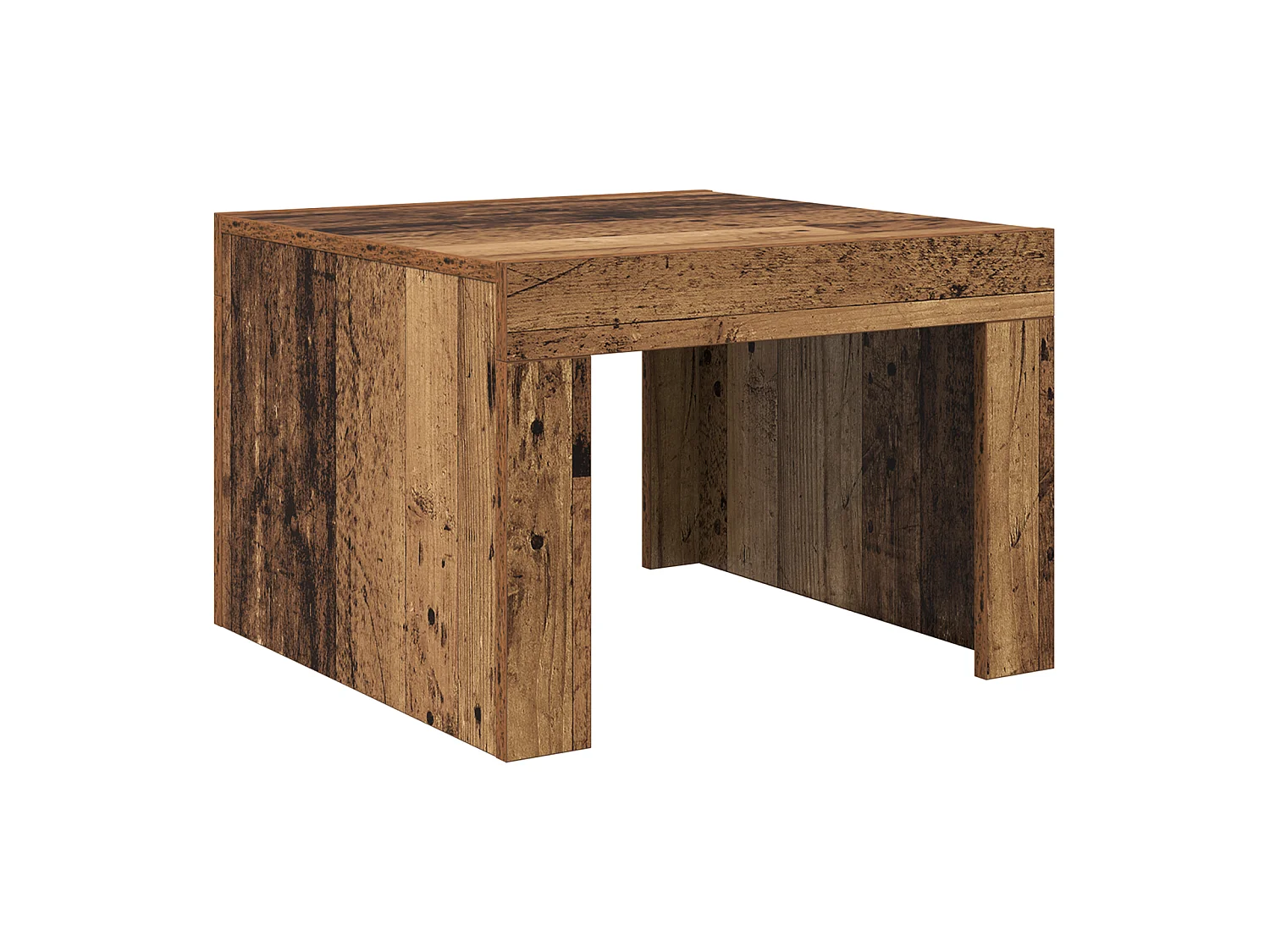 Table basse Vieux bois 50 x 50 x 35 cm Bois d'ingénierie