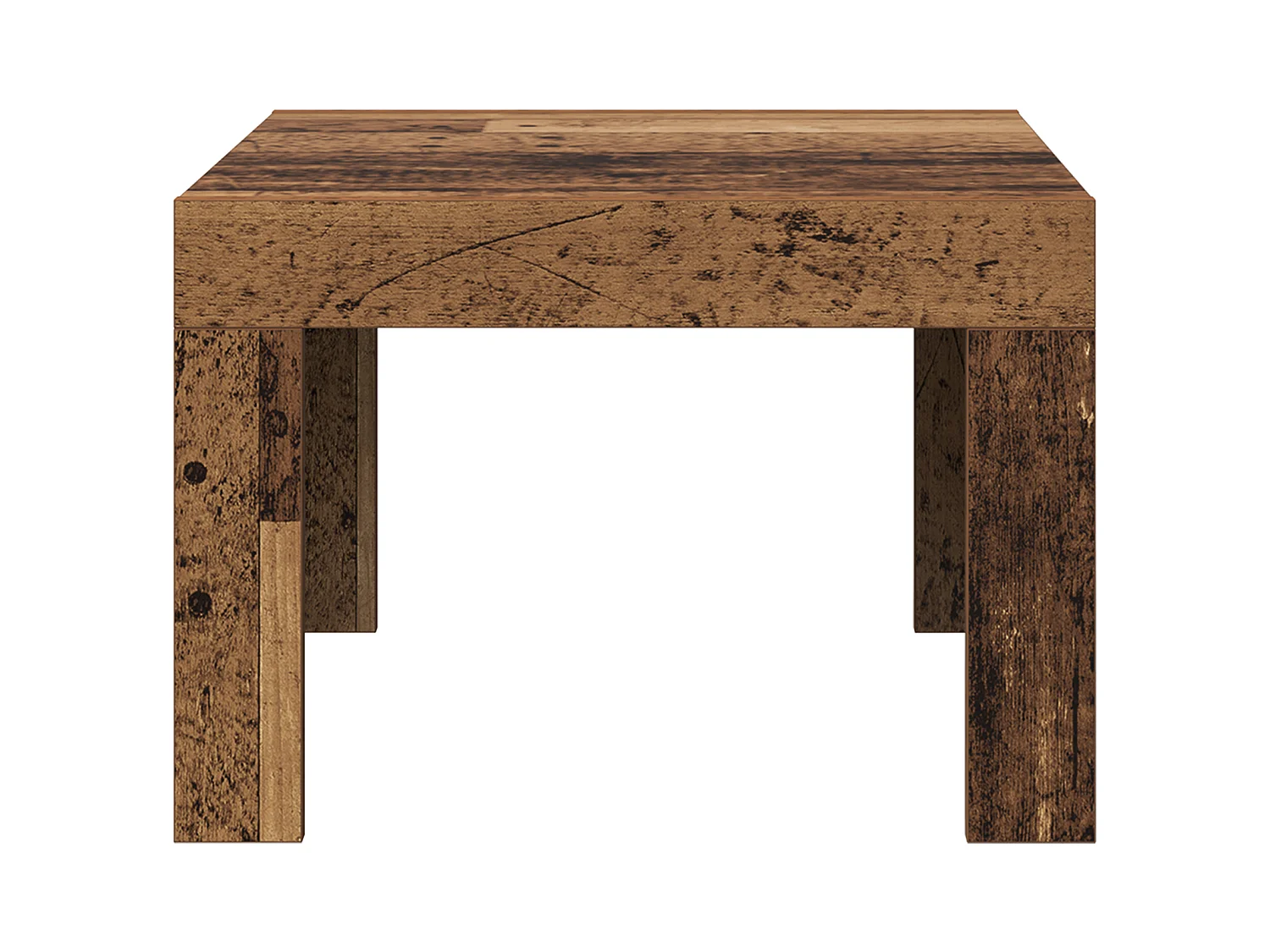 Table basse Vieux bois 50 x 50 x 35 cm Bois d'ingénierie