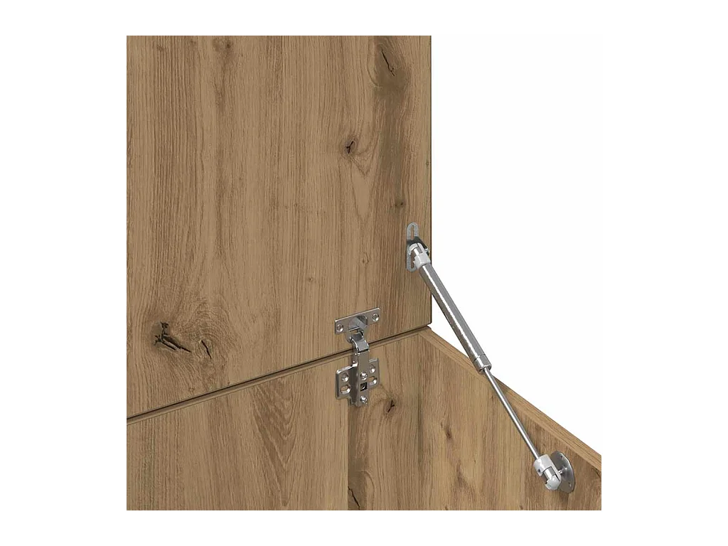 Table basse chêne artisanal 150x50x35 cm bois d'ingénierie