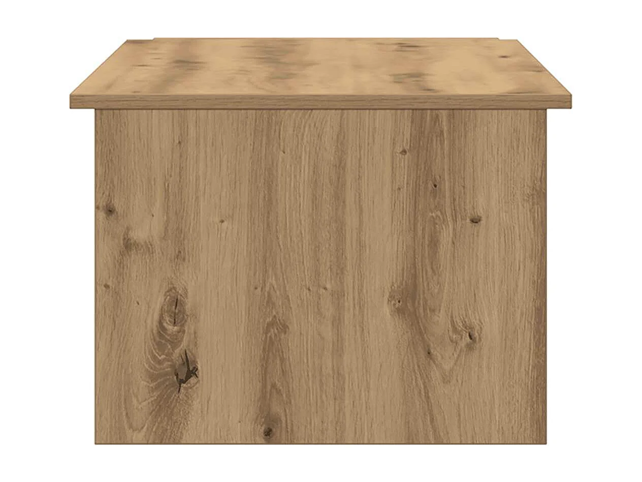 Mesa de centro de roble artesanal 150x50x35 cm madera de ingeniería