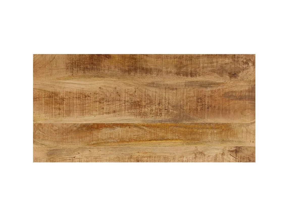 Table basse 100x50x35 cm Bois de manguier solide et acier