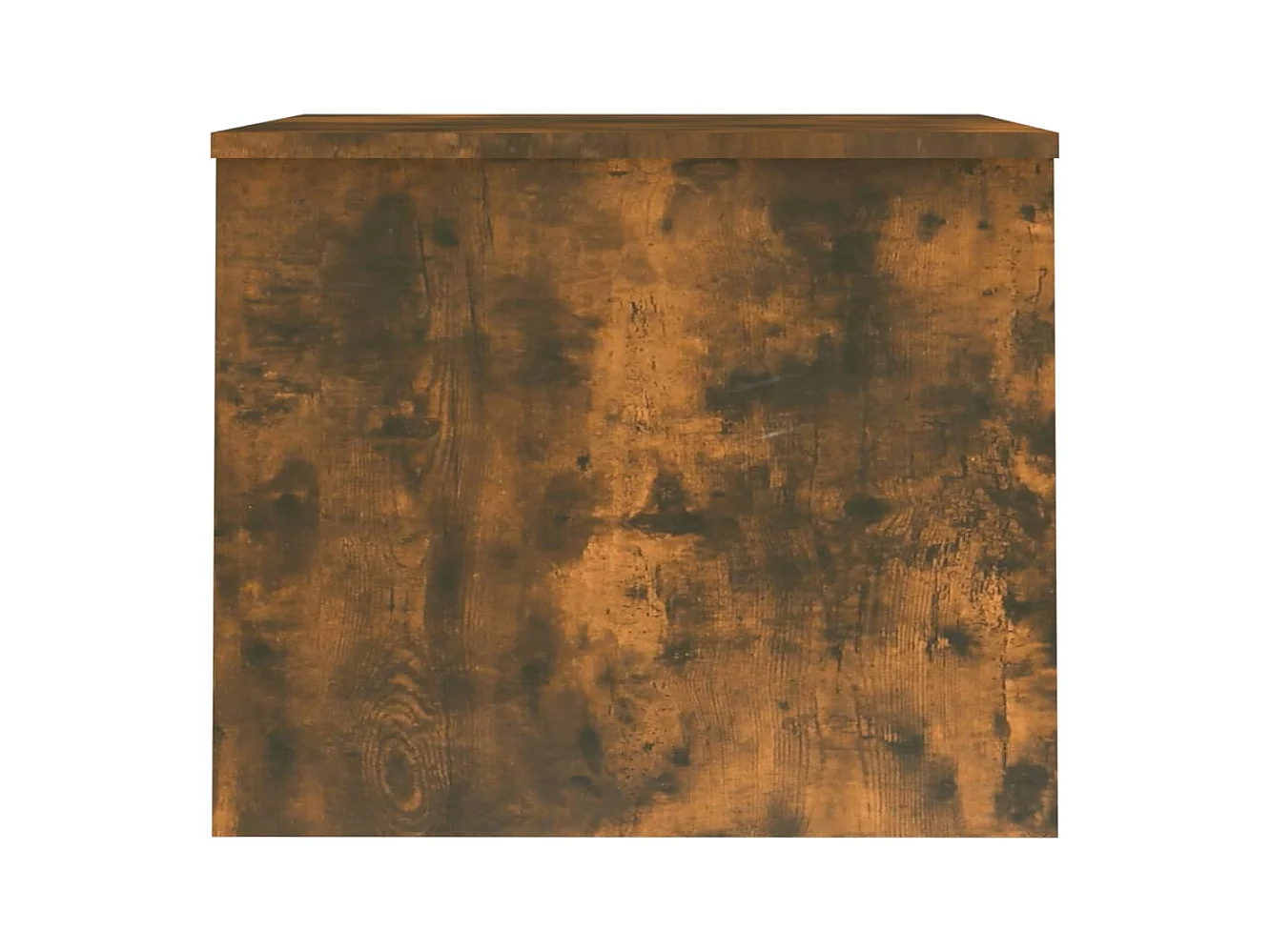 Gerookte eiken salontafel 80x50,5x41,5 cm bewerkt hout