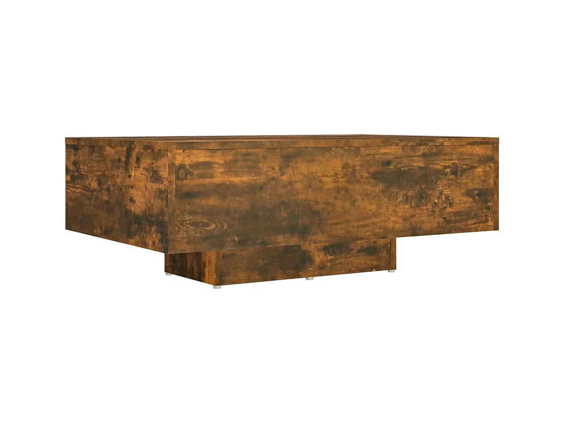 Table basse Chêne fumé 85x55x31 cm Bois d'ingénierie