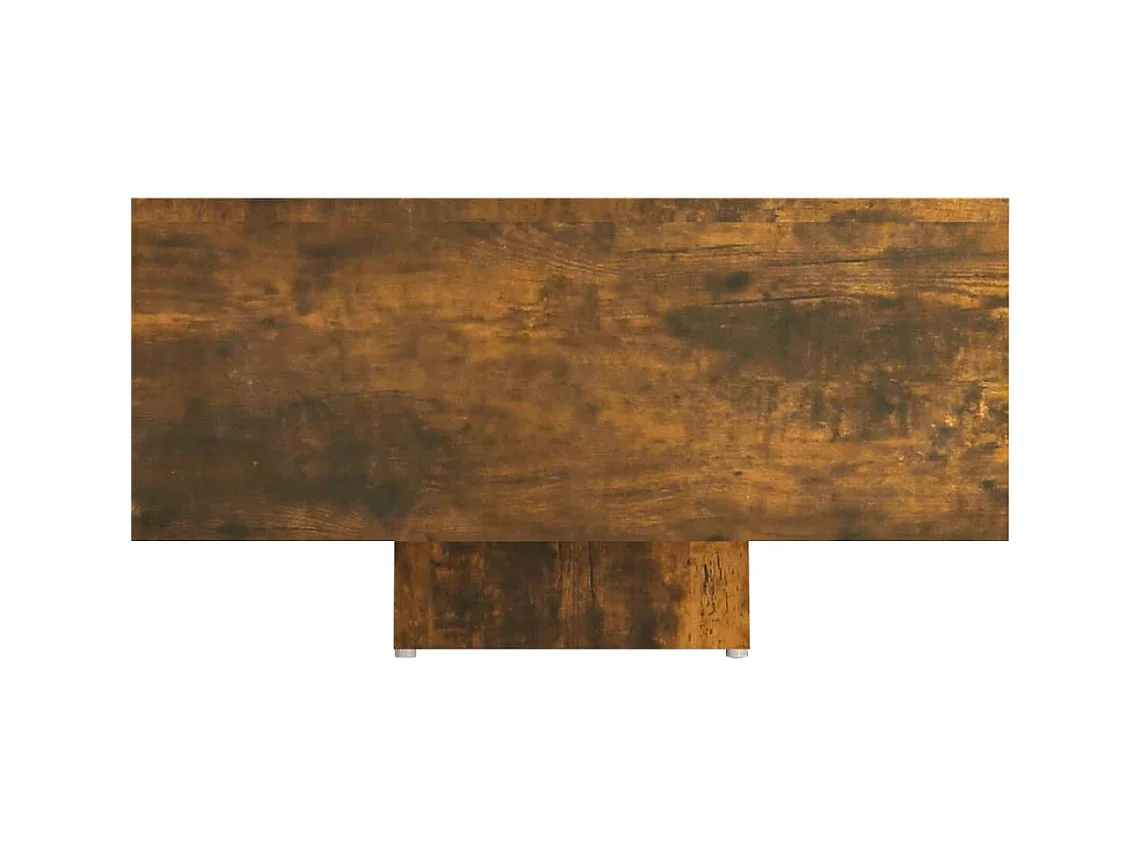 Table basse Chêne fumé 85x55x31 cm Bois d'ingénierie