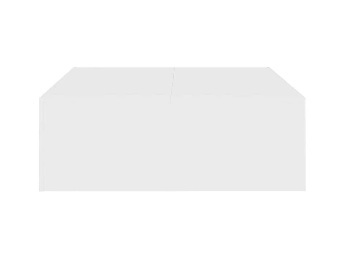 Table basse blanc 100x100x35 cm bois d'ingénierie