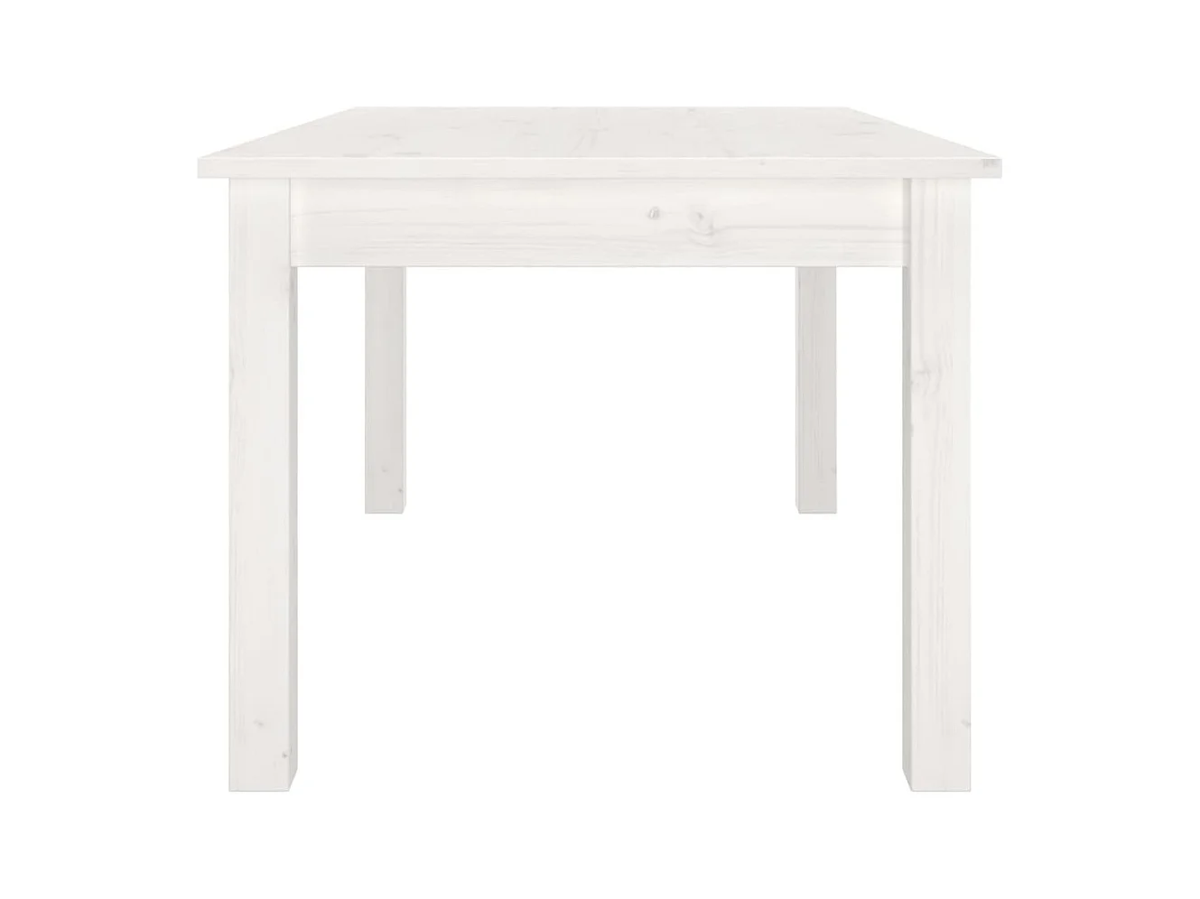 Table basse Blanc 80x50x40 cm Bois massif de pin
