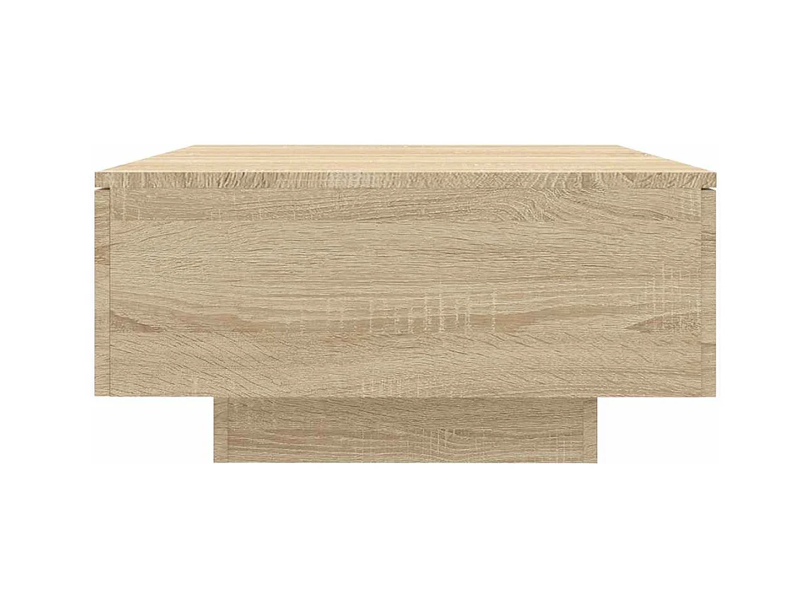 Table basse chêne sonoma 90x60x31 cm bois d'ingénierie