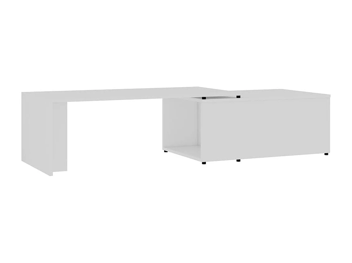 Couchtisch Weiß 150x50x35 cm Holzwerkstoff