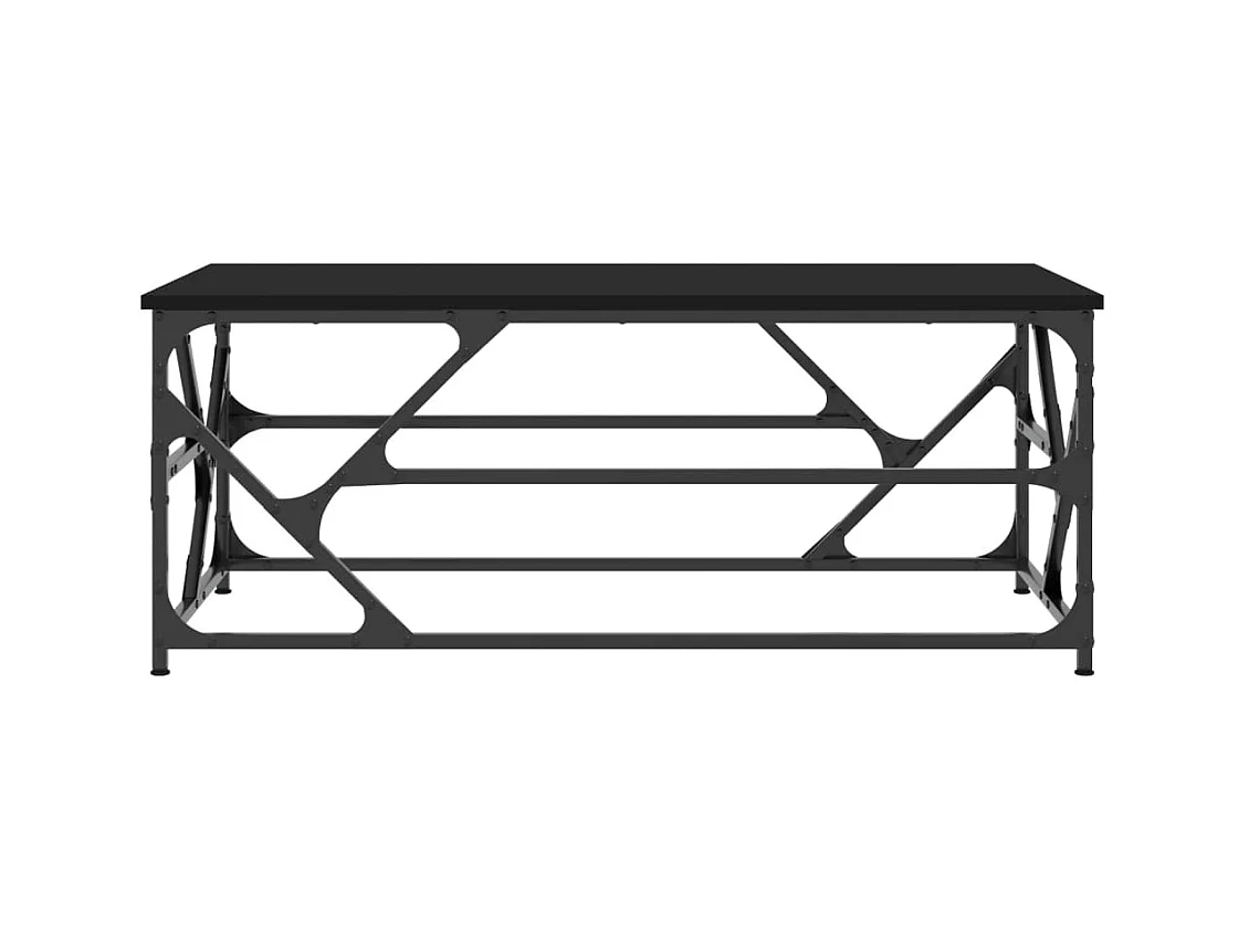 Table basse Noir 100x50x40 cm Bois d'ingénierie