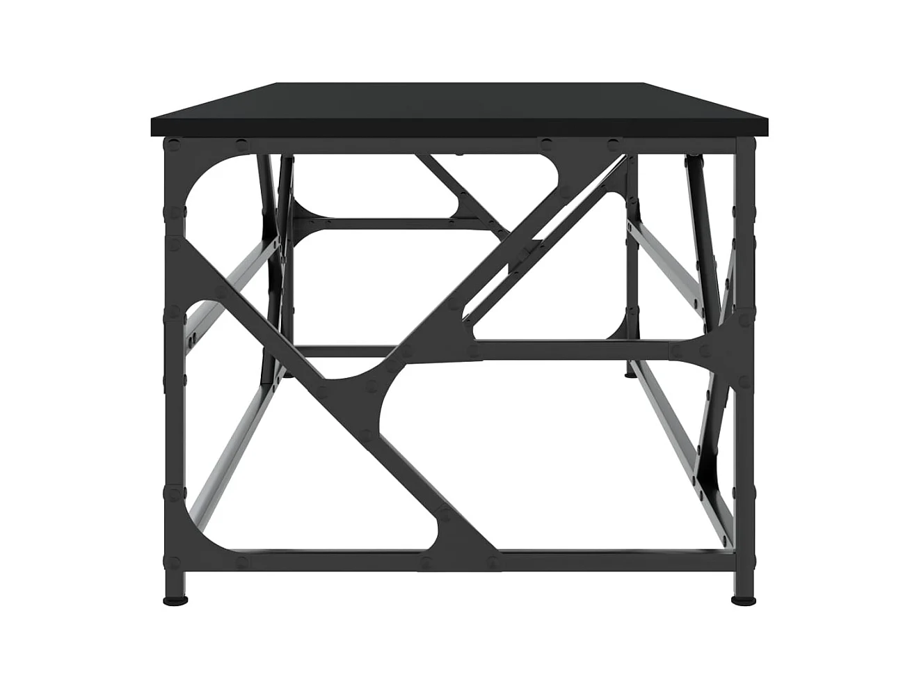 Table basse Noir 100x50x40 cm Bois d'ingénierie