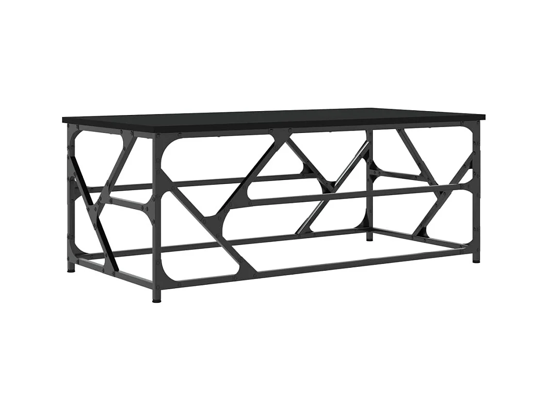 Table basse Noir 100x50x40 cm Bois d'ingénierie