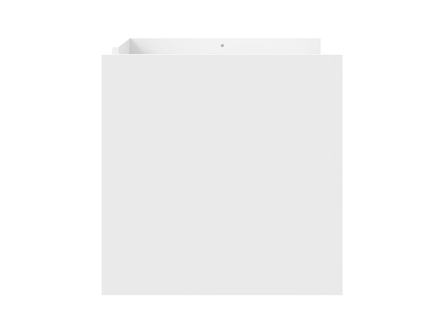 Table basse blanc 80x50x50 cm bois d'ingénierie