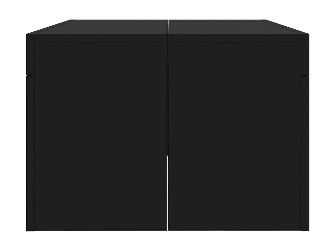 Table basse noir 102x50x36 cm bois d'ingénierie